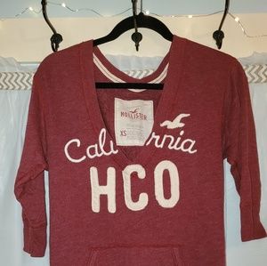 Deep V-neck pullover